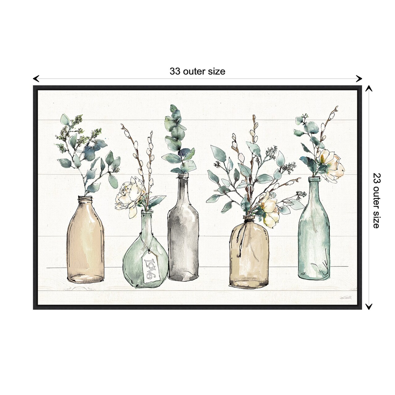 Modern Farmhouse I by Anne Tavoletti Canvas Wall Art Print Framed